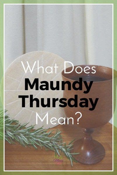 what does maundy mean